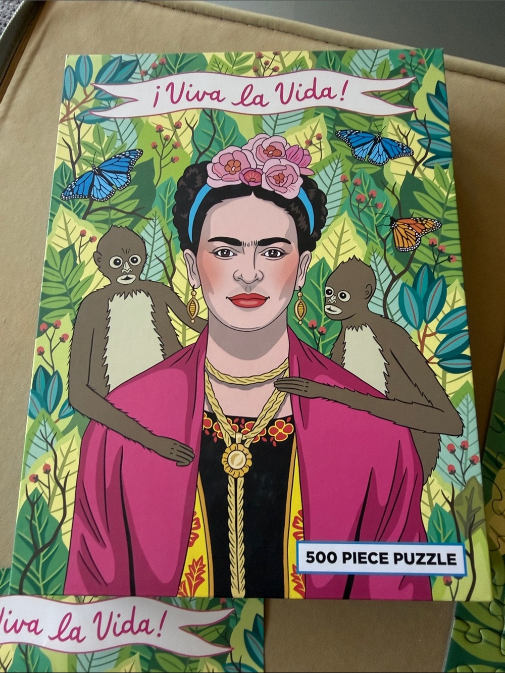 Viva La Vida 500 Pc Frieda Kahlo Puzzle Illustrated  Laura Szumowski